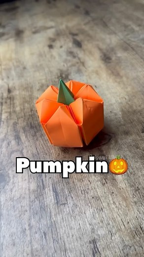 Origami World on Instagram: "Origami 3D Pumpkin Tutorial #pumpkin #pumpkinseason #halloween #origami #origamiart"