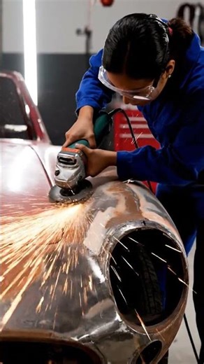 Timelapse video of the car manufacturing process. #shorts