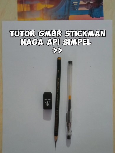 Drawing Stickman and Dragon Tutorial