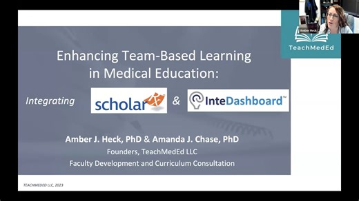 Enhancing Team-Based Learning (TBL) in Medical Education