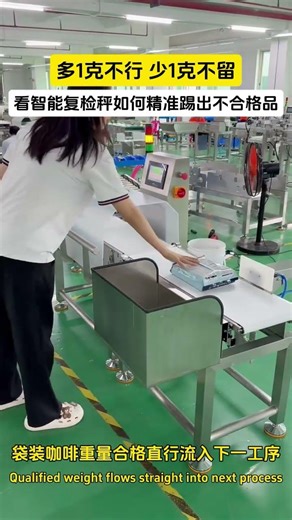 Oline check weigher production line weight check weighing Scale with rejector