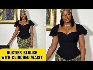 How to Cut and Sew a Stylish Bustier Blouse with Trendy Sleeves. Beginner-Friendly