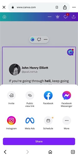 Download from Canva to iPhone iOS 26.4