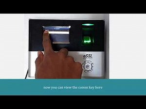 Comm key settings in eSSL X990