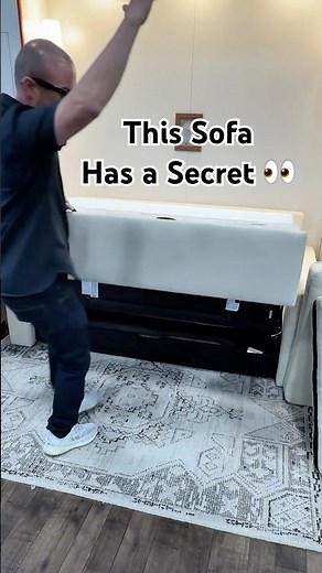 This Sofa Has a Secret 🤯 Real Mattress in Seconds #sofabed
