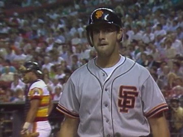 Will Clark homers in MLB debut