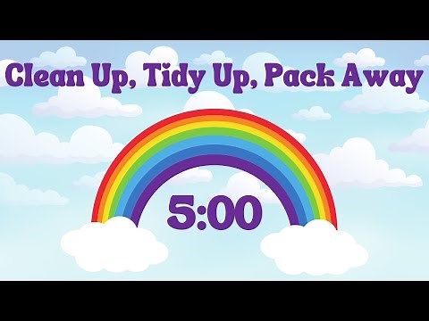 Clean Up, Tidy Up, Pack Away Song 5 Minute Countdown Timer