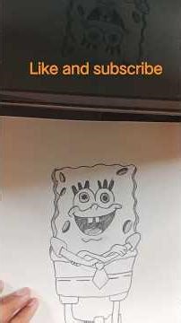 #How to draw SpongeBob in easy way#