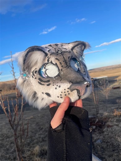 Snow Leopard Mask - Etsy Canada