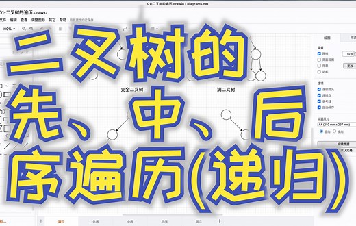 二叉树的先、中、后序遍历（递归版）【图解 代码】