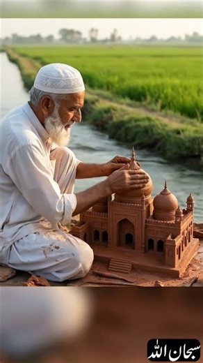 Masjid Wazir Khan Lahore Miniature Clay Model | Handmade ClayArt | Pakistan Historical Mosque#shorts