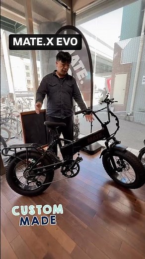 MATE.X EVOのカスタムです。ハンドル、スマホホルダー、カギ