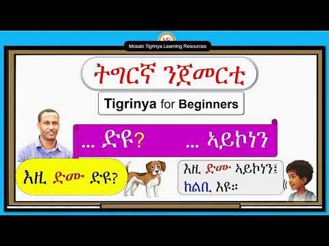 ... ድዩ? ... ኣይኮነን_ትግርኛ ንጀመር|| Tigrinya for Beginners