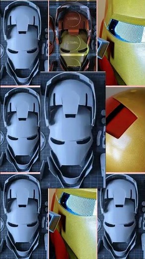 Iron Man Helmet, Articulated, Wearable - 3D STL File