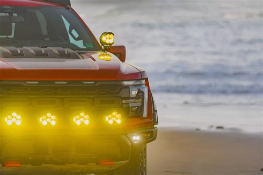 Raptor 2.0 just went ALL in. 🦖🔥 This Ford F-150 Raptor is now sitting on $30,000 in upgrades — built to hit harder on the trail and shine brighter at camp. 🔦 Full lighting transformation with Baja Designs — upgraded fogs, bumper lights, ditch mounts, and wide-angle scene lights that light up everything around you. 🏕️ Roof rack setup with recovery boards ready for whatever the terrain throws at you. 💨 Onboard air powered by ARB — air down for grip, air up to head home. 🏜️ MORRFlate system t