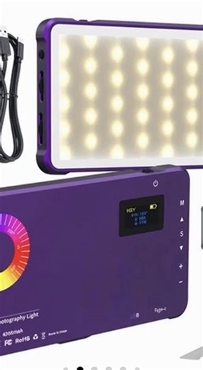 USB Rechargeable Photography Light, RGB Color-Changing, Travel-Friendly Camera Light for Cameras, Portable Selfie Light for Live Streaming & Vlogging, Camera Accessories #TOP PICKS #aivideo #rgblights #cameralights