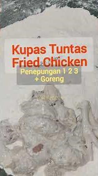 Fried Chicken Breading and Frying Procedure #FriedChicken #CrispyChicken #BreadingTechnique