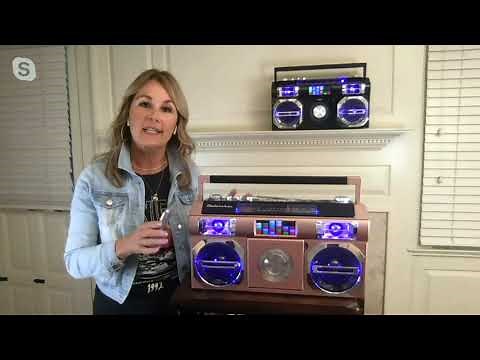 Studebaker Retro Street Bluetooth Boombox with CD Player & Radio on QVC