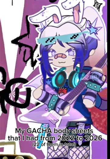 AND THATS NOT INCLUDING ALL OF THE BODY SHEETS THAT I DID FOR OTHER PPL AND ALL OF THE ART BODY SHEETS 😭💔 #bodysheetsgacha #art #2022 #2026