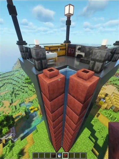 Minecraft Water Elevator💀 #minecraft #shorts