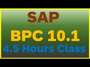 BPC 10.1 Training Courses || SAP Business Planning and Consolidation(SAP BPC) 10.1