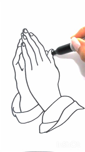 Praying Hands #drawing #christianart #howtodraw #art #artbible #Jeshua #shorts