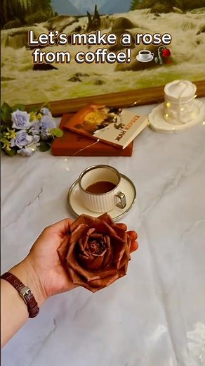 Coffee Filter Rose 🌹 | Beautiful Handmade Decorative Flower #diy #shorts #craft