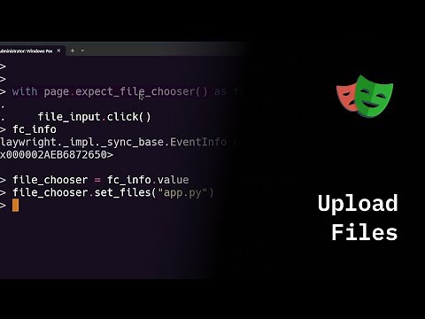 Playwright Python - Upload Files