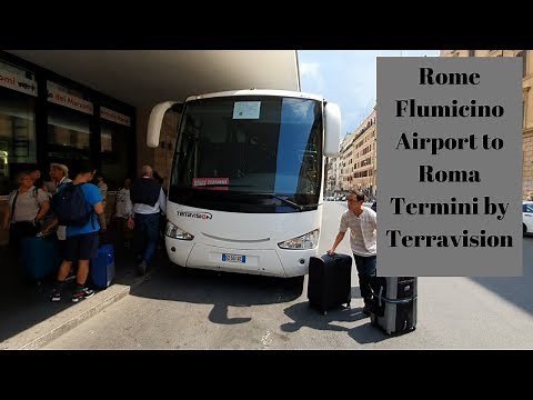 Rome Flumicino Airport to Rome Centre (Roma Termini) by Terravision Bus