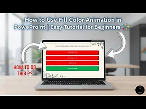 How to Use Fill Color Animation in PowerPoint | Easy Tutorial for Beginners 🎨✨