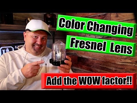 Remote Control Color Changing Fresnel Lens - Lighthouse Light