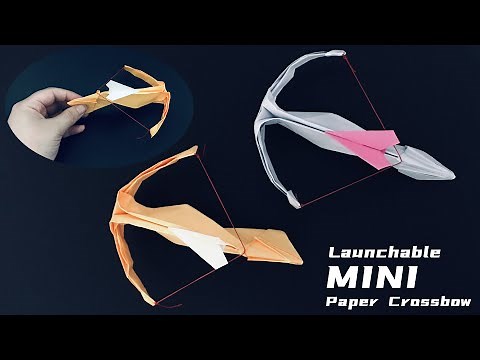 Easy Origami Mini Crossbow | How to Make a Paper Crossbow with Trigger | TOY WEAPONS DIY