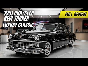 1951 Chrysler New Yorker 🔥 Ultra Rare Classic Luxury Car in Glossy Black | Iconic HEMI Legend