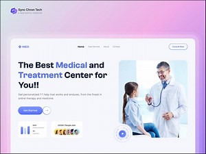 Medical Website - Hero Section