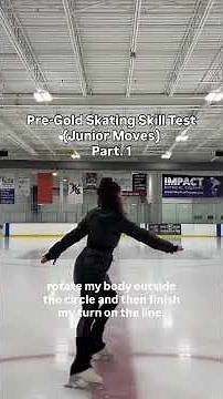 Pre-Gold Skating Skills Test (junior moves) part.1 #figureskating #iceskating #coach