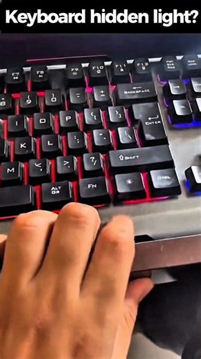 ON keyboard hidden light // #hack #keyboard #hidden #trick #trickshots #shots #youtube