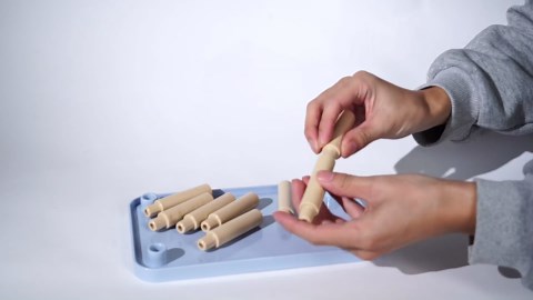 Hamster Ladder Bridge - Waterproof Plastic Climbing Toy, Multi-Color Play & Decor for Hamsters, Gerbils, Mice, and Small Animals (Light Brown, 7.48")