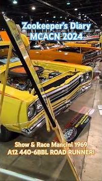 MANCINI RACING A12 #mopar display Lou Mancini #dragracing Plymouth Road Runner #mcacn 2024 #car