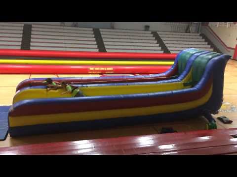 Bungee Run Inflatable Race Bouncy House Rental For Parties
