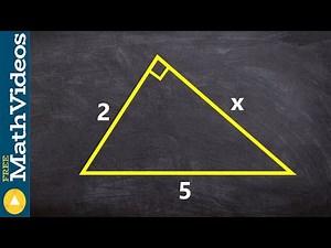 Applying the pythagorean theorem to find the missing length of a triangle