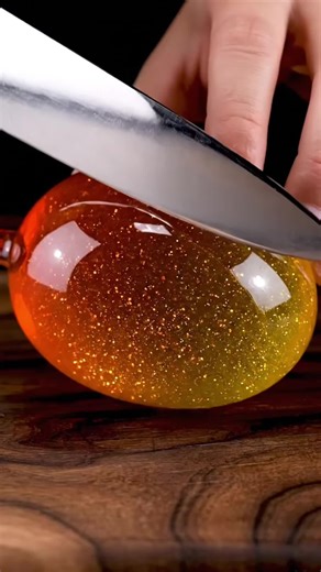 Glass Fruit Slicing p2 🫧🥭🍉 #asmr #glassfruit