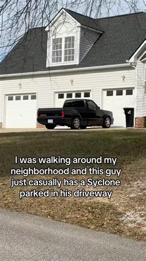 Put it in the garage 😭 #gmcsyclone #gmc #syclone #typhoon