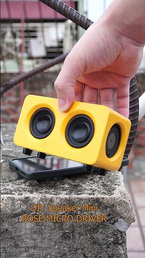 I Built a Mini Bluetooth Speaker Using Bose Micro Drivers – The Sound Is Perfect