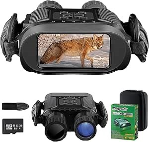Night Vision Binoculars,True IR Illuminator for Complete Darkness, High Sensitivity COMS Sensor NV-900 High-end Gifts for Adults Digital Night Vision Goggles