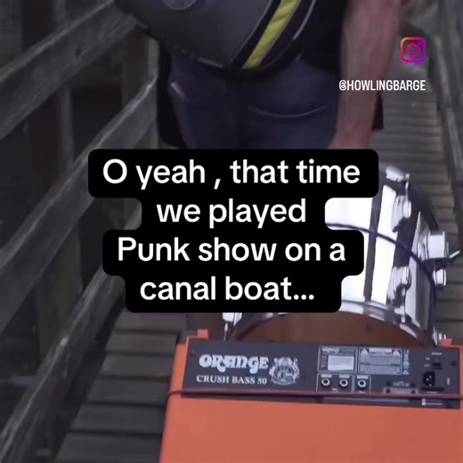 Playing Punk Music on a Canal Boat