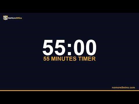55 Minute Timer — 55 Minute Countdown Timer with Alarm