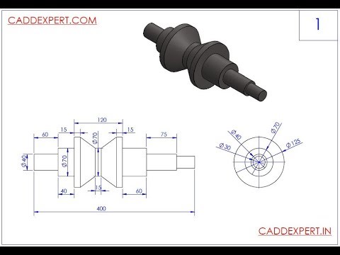 Solidworks Tutorial - Revolute Method