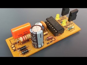 230V AC 2 Channel Chaser Circuit Using CD4047 Astable Multivibrator