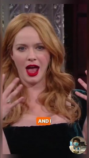 Christina Hendricks Was a Goth Kid! #thelateshowwithstephencolbert