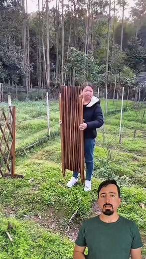 A model of a retractable wooden fence. | Curiosity of Junior